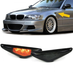 LED Tmavé směrovky (pár) pro BMW 3 Series E46 Coupe/ cabrio 03-07