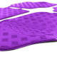 Univerzální Gumové univerzální koberce s imitací hliníku fialová | race-shop.cz