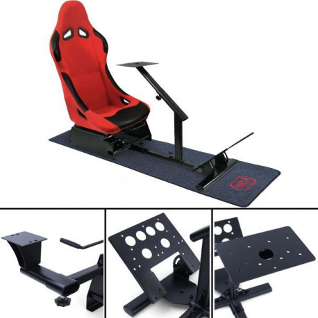 SIM Racing Konzola simulátora/ playseat (set) 8 se sedačkou + koberec před Playstation Xbox PC | race-shop.cz