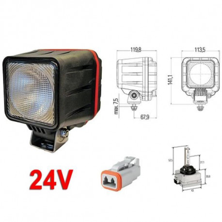 Přídavné LED světla a rampy Hella Xenon pracovní světla 24V | race-shop.cz