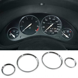 Dekorativní kroužky přístrojovky 4ks chrom pro pro . Opel Corsa B Tigra A