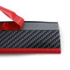 Body kit a vizuální doplňky Přední spoiler lip Univerzální flexibilní 2,5mx5cm carbon červená | race-shop.cz