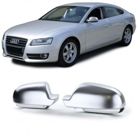 Zpětná zrcátka a kryty na zpětná zrcátka Kryty zpětných zrcátek stříbrné matné pro . AUDI A3 8P A4 8K B8 A5 8T 09- | race-shop.cz