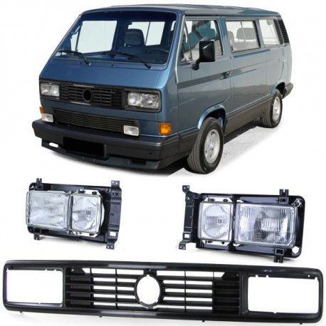 Osvětlení Přední světlo (pár) s maskou chladiče pro . VW T3 79-92 | race-shop.cz