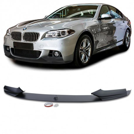 Body kit a vizuální doplňky RACES přední splitter (Performance) pro BMW F10 F11, matná černá | race-shop.cz