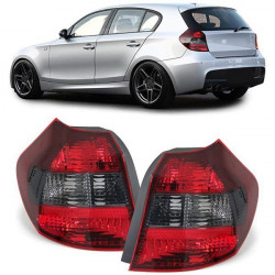 Zadní světla červeno-černá tmavé (pár) pro . 1 Series BMW E81 E87 04-07