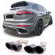 Univerzální koncovky Dvojité koncovky výfuku GTS upgrade zadních světelčerná pro . Porsche Cayenne 92A Facelift 14-17 | race-shop.cz