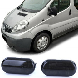 Dynamické LED boční směrovky upgrade zadních světelčerná pro . Opel Vivaro 01-14 Movano A 98-10