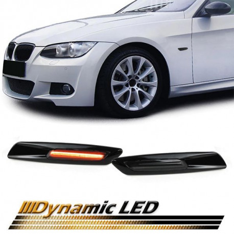 Osvětlení RACES LED boční směrovky (SEQ) pro BMW E82 E88 E90 E91 E92 5 Series E60, černá | race-shop.cz