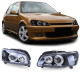 Osvětlení Čiré přední světla Angel Eyes upgrade zadních světelčerná pro . Peugeot 106 Facelift 96-03 | race-shop.cz
