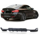 Body kit a vizuální doplňky RACES zadní difuzor (Performance) pro 4 series BMW F32 F33 F36 (výfuk 1+1), lesklá | race-shop.cz