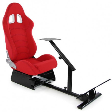 SIM Racing Play seat/ gaming konzole se sedačkou pro . Playstation Xbox PC červená | race-shop.cz