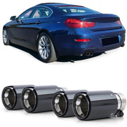 Koncovky výfuku 90mm Sport Carbon černá vhodné pro . BMW 6 Series F12 F13 od 11