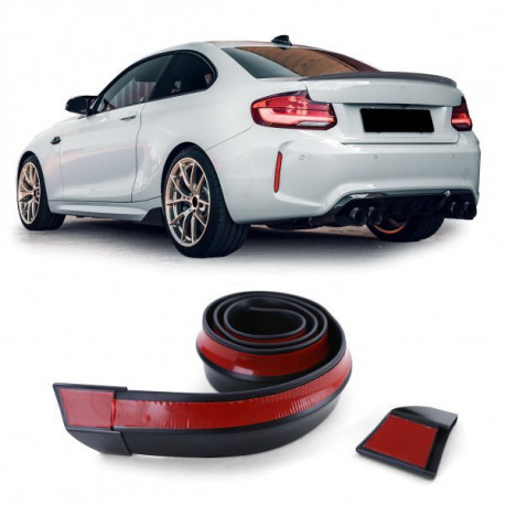 Body kit a vizuální doplňky Zadní spoiler lip Univerzální flexibilní 1.58mx3.7cm černá | race-shop.cz