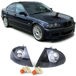 Průsvitné směrovky černá tmavé pro . BMW 3 Series E46 Sedan Touring 98-01