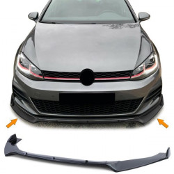 Přední lip spoiler černý pro . VW Golf 7 GTI Sedan 12-21