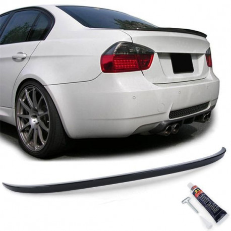 Body kit a vizuální doplňky Zadní lip spoiler sport černý lesklá pro . BMW 3 Series E90 Sedan 05-11 | race-shop.cz