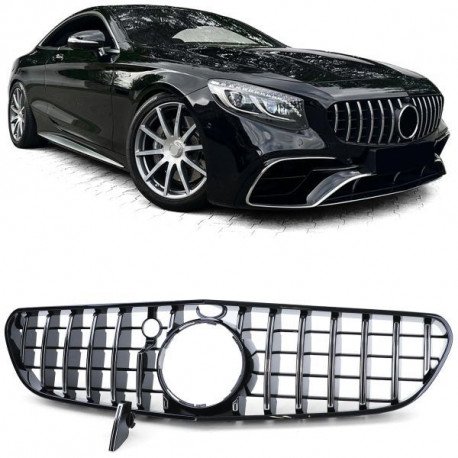 Body kit a vizuální doplňky Maska chladiče chrom pro černá pro . Mercedes S63 Coupe C217 cabrio A217 14-17 | race-shop.cz