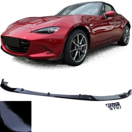 Body kit a vizuální doplňky RACES přední splitter pro Mazda MX5 ND from 15, lesklá černá | race-shop.cz