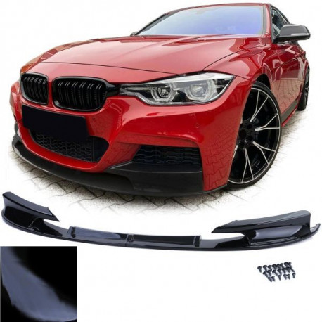 Body kit a vizuální doplňky Spoiler lip předního nárazníku černý lesklá pro . BMW 3 Series F30 F31 15-19 | race-shop.cz