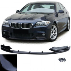 Spoiler lip předního nárazníku černý lesklá pro . BMW 5 Series F10 F11 10-17