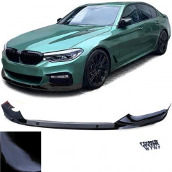 Spoiler lip předního nárazníku černý lesklá pro . BMW 5 Series G30 G31