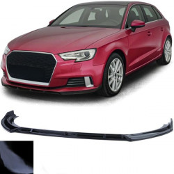 Spoiler lip předního nárazníku černý lesklá pro . Audi A3 8V Facelift 16-20