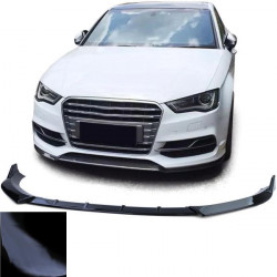 RACES přední splitter pro Audi A3 8V prefacelift 12-16, lesklá černá
