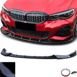 Spoiler lip předního nárazníku sport černá lesklá pro . BMW 3 Series G20 G21 od 18