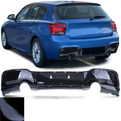 Zadní performance difuzor černý lesklá pro . BMW 1 Series F20 F21 10-15
