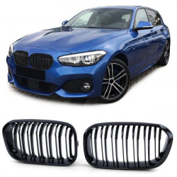 Mřížky chladiče (dvojité) performance lesklé pro . BMW 1 Series F20 F21 15-19
