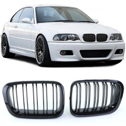 Maska chladiče (dvojitá) performance lesklá pro . BMW E46 Limo Touring 98-01