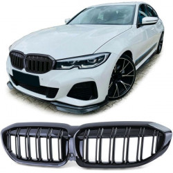 Mřížky chladiče (dvojité) performance lesklé pro . BMW 3 Series G20 G21 ab18
