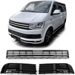 Mřížky nárazníku černá lesklé pro . VW T6 Multivan bez ACC 15-19