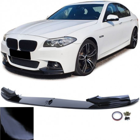 Body kit a vizuální doplňky Přední lip spoiler performance lesklá pro . BMW 5 Series F10 F11 10-17 | race-shop.cz