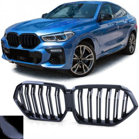Body kit a vizuální doplňky Mřížky chladiče (dvojité) performance lesklé pro . BMW X6 G06 od 19 | race-shop.cz