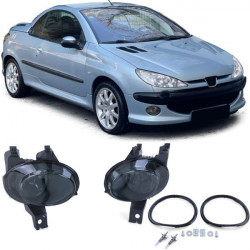Mlhové světla H1 tmavé černá (pár) pro . Peugeot 206 od 98 + 206 CC od 00