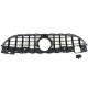 Body kit a vizuální doplňky RACES maska chladiče (Sport) pro Mercedes C Class W206 S206 from 21, lesklá černá | race-shop.cz