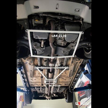Rozpěry Mini Coupe / Roadster R58 / R59 Ultra-R 4-bodová Spodní rozpěra přední podlahy | race-shop.cz