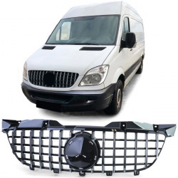 Černá lesklá chrom pro maska chladiče sport pro . Mercedes Sprinter W906 06-13