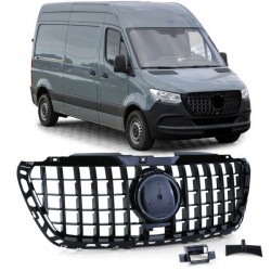 Černá lesklá Mřížka chladiče sport pro . Mercedes Sprinter 907 910 od 18