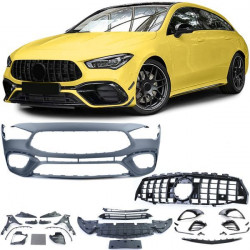 Sportovní nárazník pro . s černou lesklou maskou chladiče pro . Mercedes CLA X118 od 19