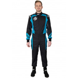 Závodní kombinéza RACES EVO III PRO, aqua modrá