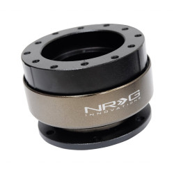 NRG SFI odnímatelný adaptér volantu, matně černý s titanovým kroužkem