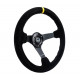 Volanty 3 ramenný sportovní volant NRG, 350mm, semiš, 75mm odsazení, černá/žlutá | race-shop.cz