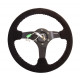 Volanty 3 ramenný sportovní volant NRG Odi Bakchins, 350mm, semiš, 75mm odsazení, černá | race-shop.cz