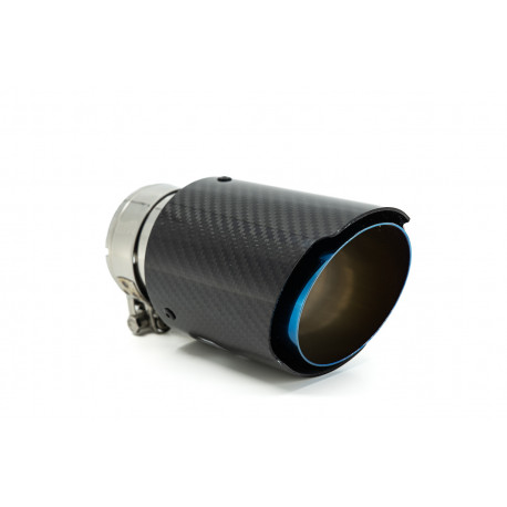 S jedním výstupem Koncovka výfuku RACES CARBON 101mm, vstup 57mm - Lesklá | race-shop.cz