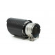 S jedním výstupem Koncovka výfuku RACES CARBON 101mm, vstup 57mm - Lesklá | race-shop.cz