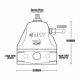 Regulátory tlaku paliva (FPR) Deatschwerks DWR1000iL Kompaktní regulátor tlaku paliva E85 | race-shop.cz