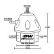 Regulátory tlaku paliva (FPR) Deatschwerks DWR2000 High Volume E85 regulátor tlaku paliva | race-shop.cz